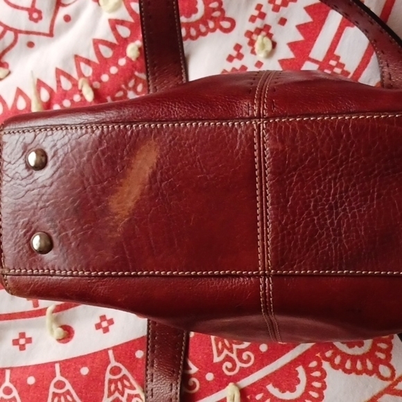 Fossil Leather Baguette Style Purse - Picture 8 of 10